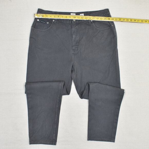 Calvin Klein Men's Skinny Jeans Zip Solid 100% Cotton Gray Size 40x32 Vintage - Picture 4 of 8